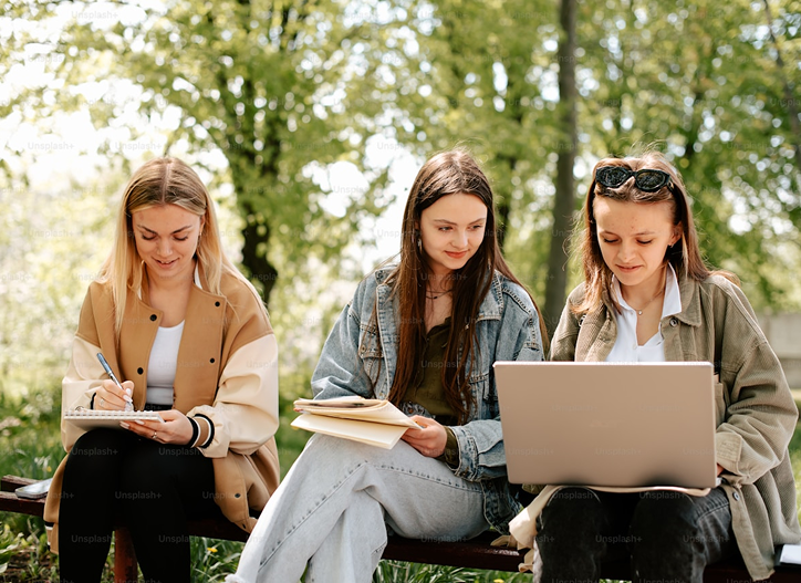 Students learning together